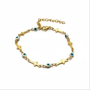 Gold Evil Eye Bracelet